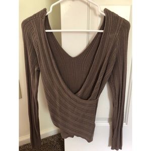 Guess Ribbed Wrap Sweater